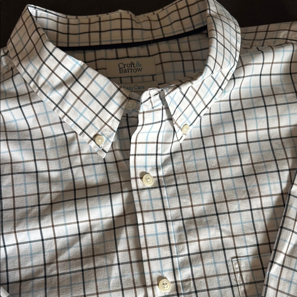 Croft & Barrow Grid Pattern Button Down Shirt - image 3